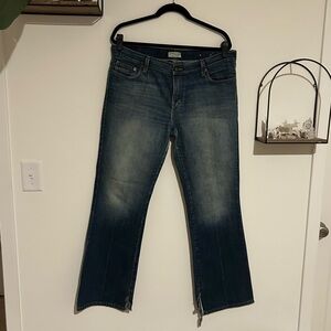 Vintage American Eagle Hipster Bootcut Mid Rise Denim Blue Jeans Size 14